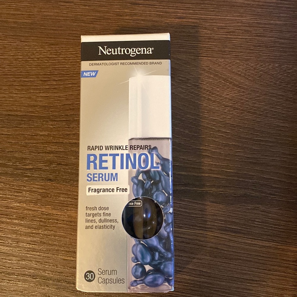 NEUTROGENA Rapid Wrinkle Repair Retinol Face Serum Capsules | 30 Caps | NEW